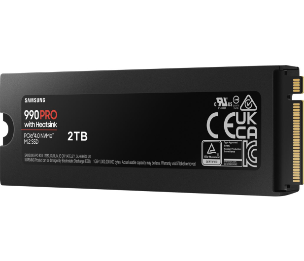 SAMSUNG 990 PRO 2TB z radiatorem PCIe 4.0 M.2 NVMe MZ-V9P2T0CW - 1135951 - zdjęcie 4